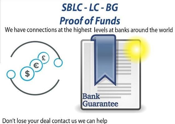 Bank Guarantee/SBLC/MT760, Financing,Loan,Moneti zing, Trading + More