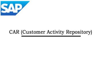SAP CAR (Customer Activity Repository)Online Training Institute From I