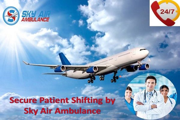 Sky Air Ambulance with Unique Medical Facility in Delhi 