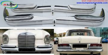 Mercedes W111 W112 Saloon bumpers (1959 - 1968) by stainless steel