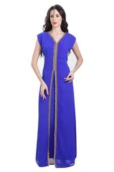 Explore Royal Blue Kaftans with amazing designs from Mirraw