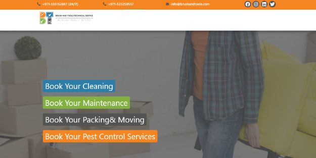 Brush and Tools | Best Cleaning and Moving Company in Dubai