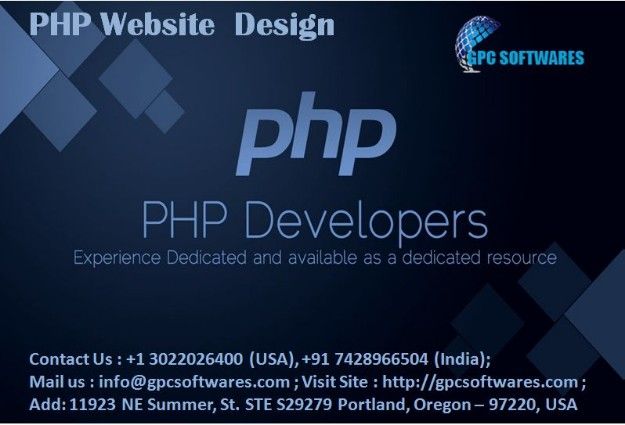 PHP Website Design is result-oriented with GPC Softwares