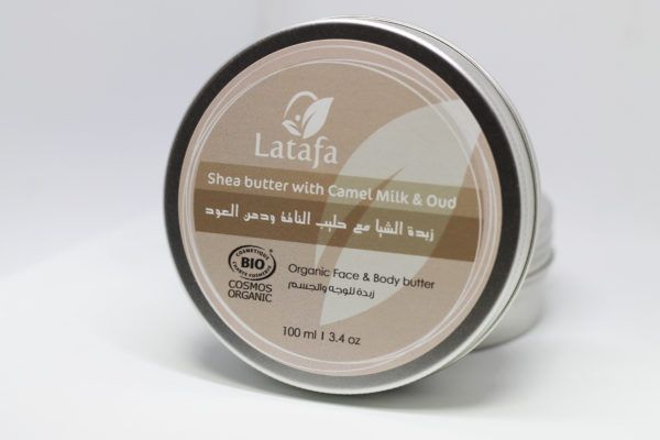 Pure Organic Shea Butter with Camel Milk by Latafa     