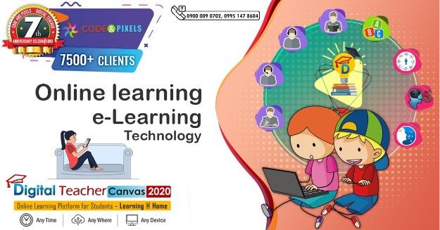 Online learning Platform for Students / Digital Teacher Canvas