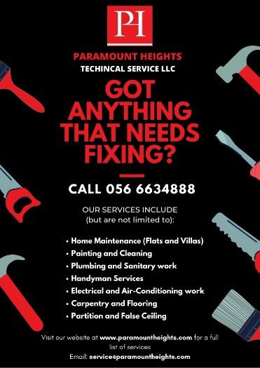 Got anything that needs fixing? Call 056 6634888 