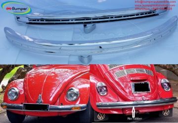 Volkswagen Beetle bumpers 1975 and onwards by stainless steel  (VW Käf