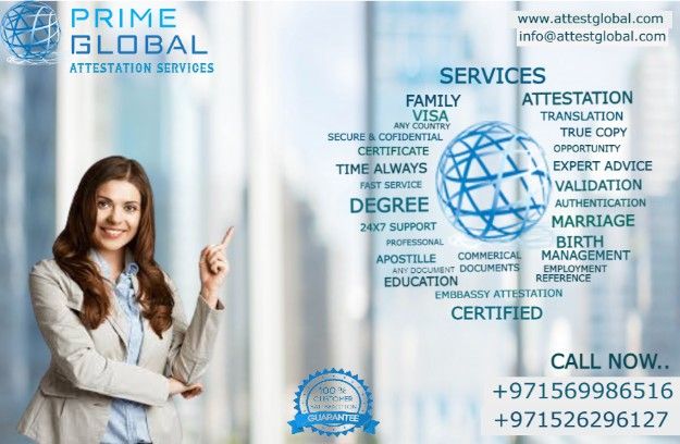 Prime Global Attestation Services UAE - Certificate & Document Attesta