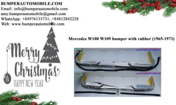 Mercedes W108 and W109 bumpers by stainless steel polished 1965-1973