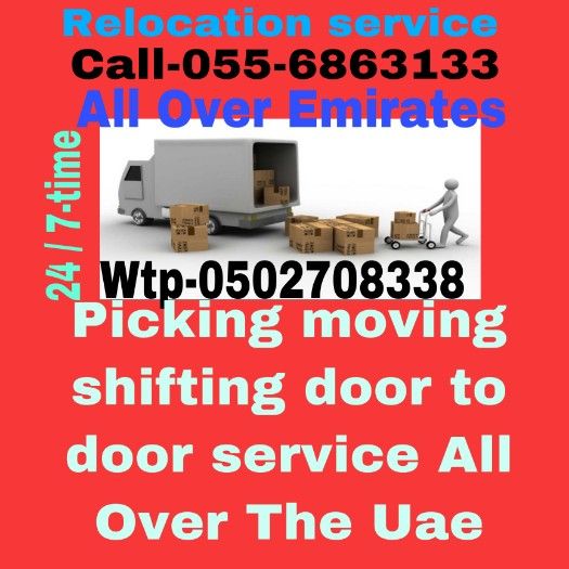 MOVING PICKING 055 6863133 SERVICES ALL OVER UAE
