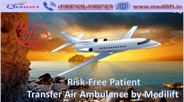 Avail Full ICU Setups Air Ambulance Service in Ranchi by Medilift