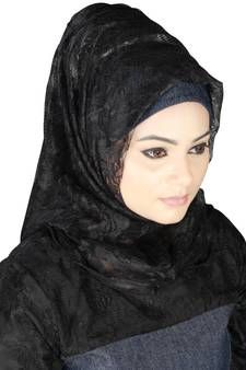 Explore Denim Hijabs with latest designs from Mirraw Online Store