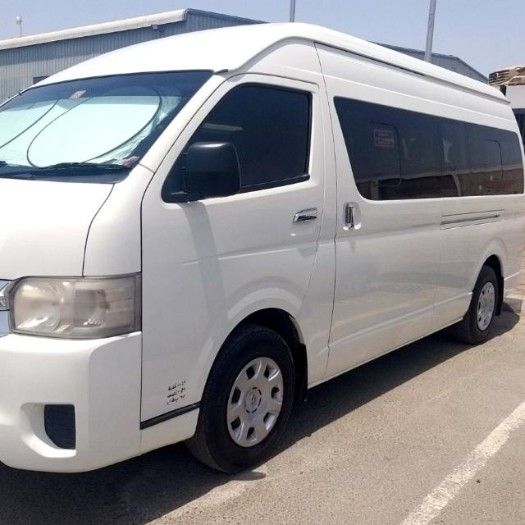 Toyota hiace (high roof) 14 seated mini bus for rent with driver