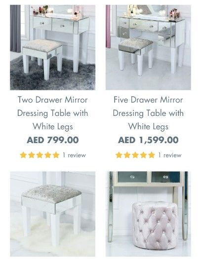 Buy Elegant Dressing Tables on-line in Asian country at Vanity Living
