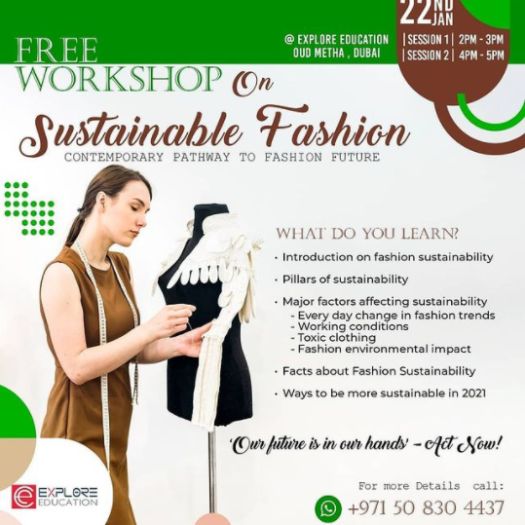Free workshop on sustainable fashion.