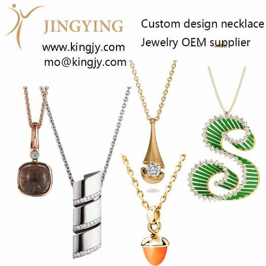 Custom made 925 sterling silver necklace OEM manufacturers